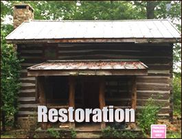 Historic Log Cabin Restoration  Misenheimer, North Carolina
